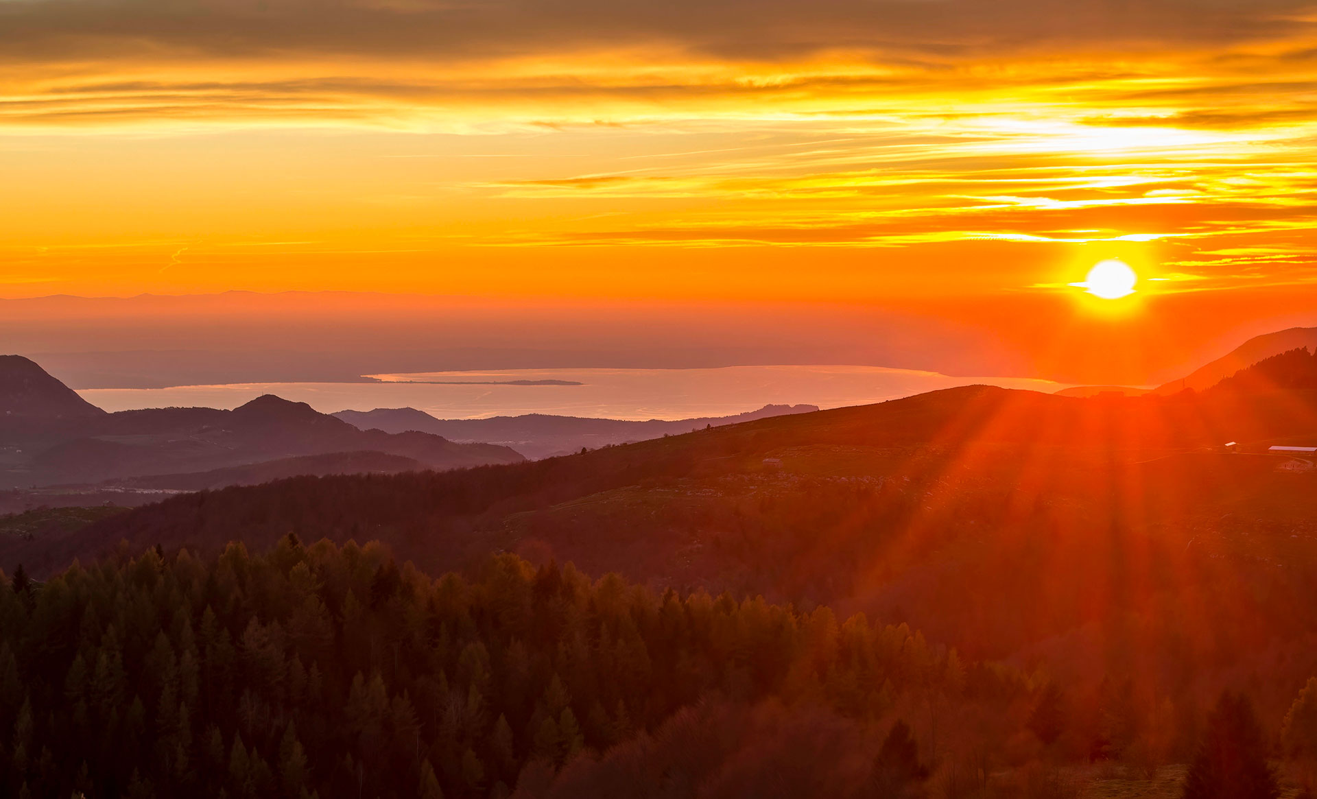 Tramonto sul Corno D’Aquilio